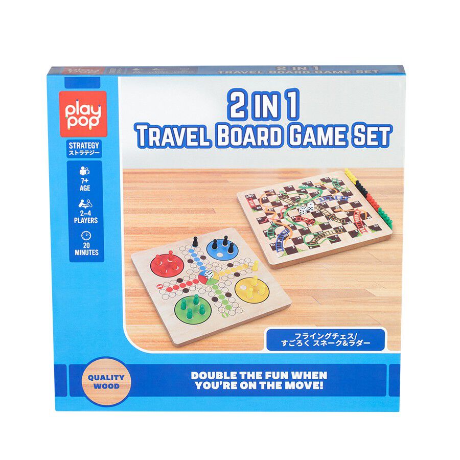 Play Pop 2 In 1 Travel Board Game Set Strategy Game | Toys