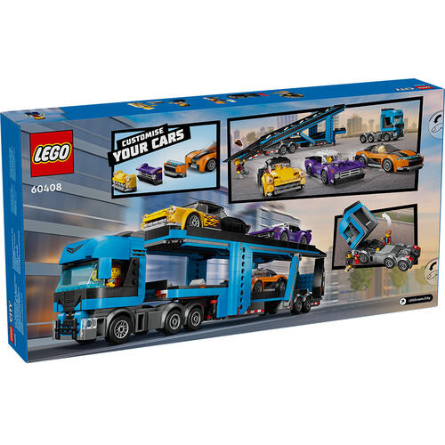 LEGO City Car Transporter Truck with Sports Cars 60408