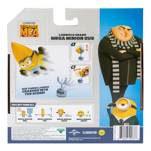 Despicable Me 4 Mega Miniion 4 Inch Action Figure Gus