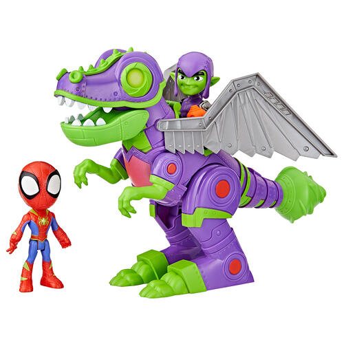 Marvel Spidey and His Amazing Friends Dino-Webs Goblinsaurus Mech Pack