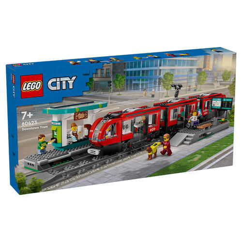 LEGO City Downtown Streetcar and Station 60423