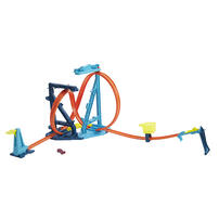 Hot Wheels Track Builder Unlimited Triple Loop Kit Collapsible 3-Loop Gift  Set